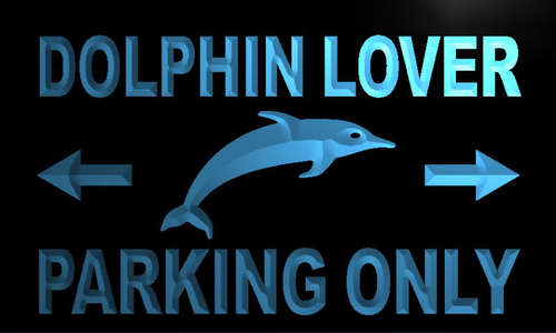 Dolphin Lover Parking Only Neon Light Sign